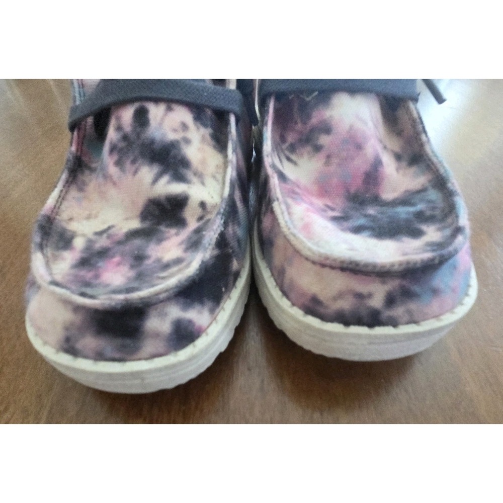 Hey Dude Tie Dye Womens 6‎ Navy Blue Pink Orange Sky Blue - Picture 3 of 11